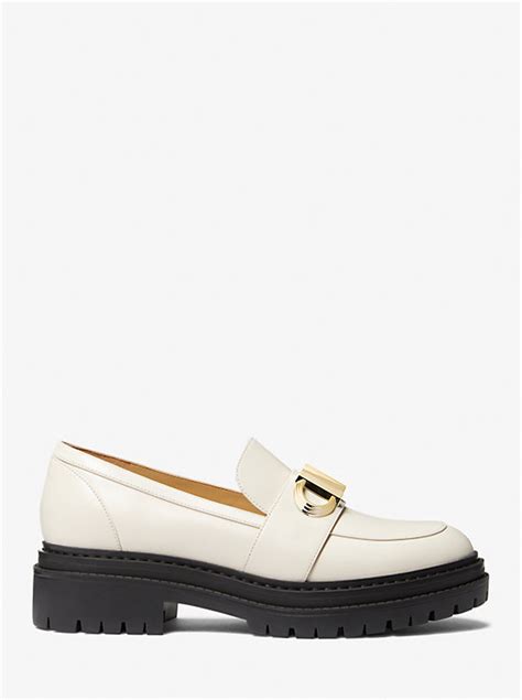 parker gold michael kors|michael kors parker leather loafer.